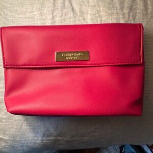 Pink Ferragamo Travel Toiletry Bag with Ferragamo Toiletries